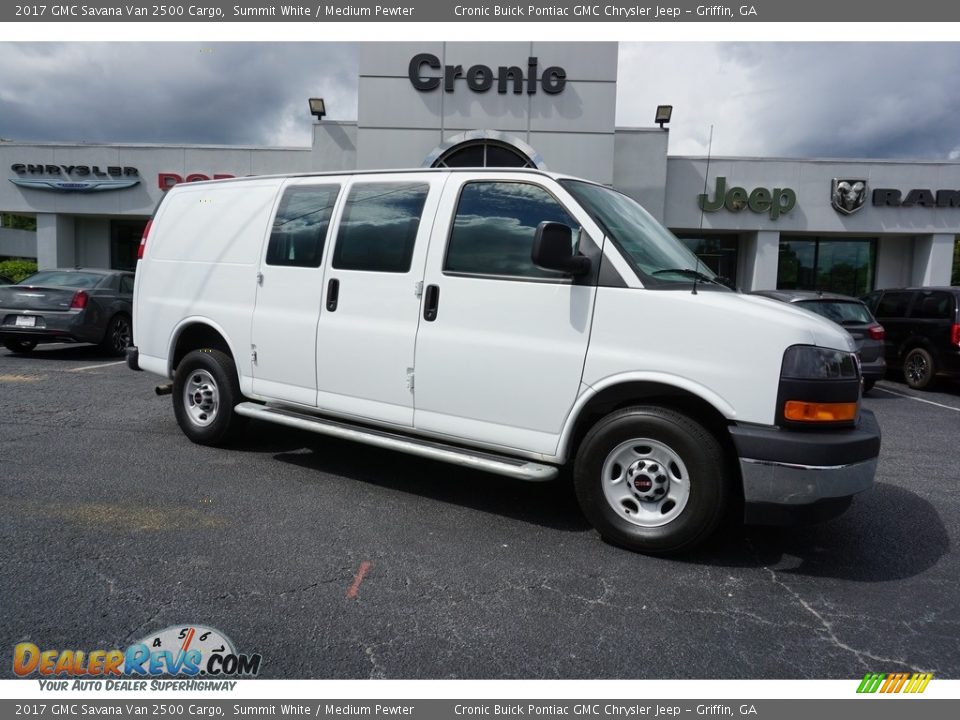 2017 GMC Savana Van 2500 Cargo Summit White / Medium Pewter Photo #1