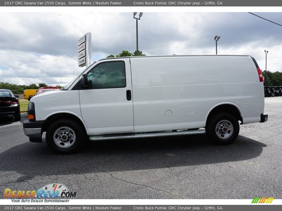 2017 GMC Savana Van 2500 Cargo Summit White / Medium Pewter Photo #7