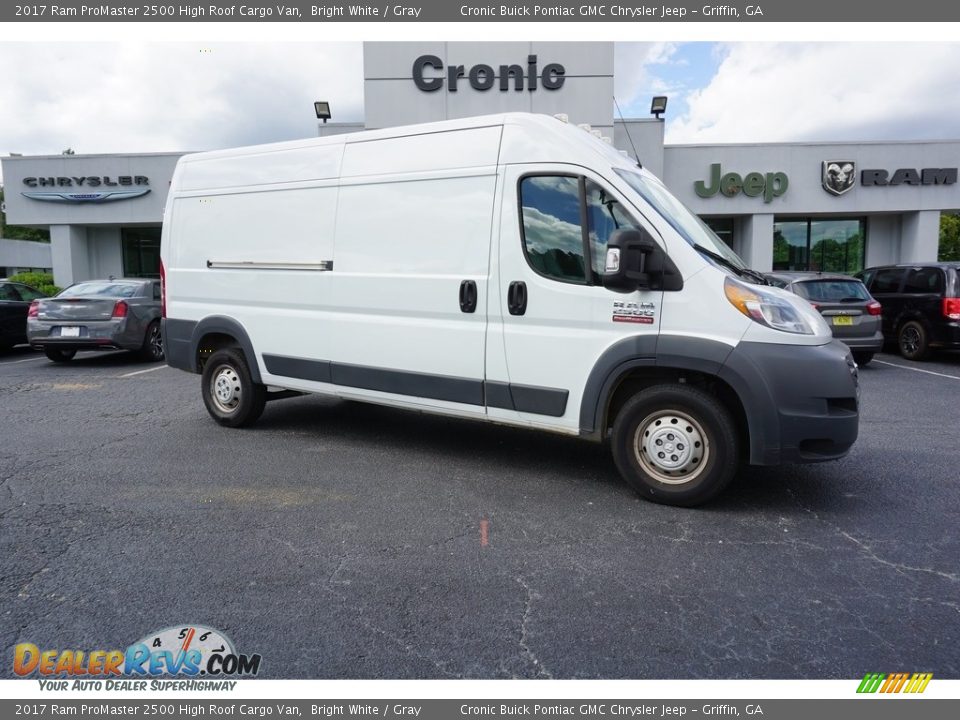 2017 Ram ProMaster 2500 High Roof Cargo Van Bright White / Gray Photo #1
