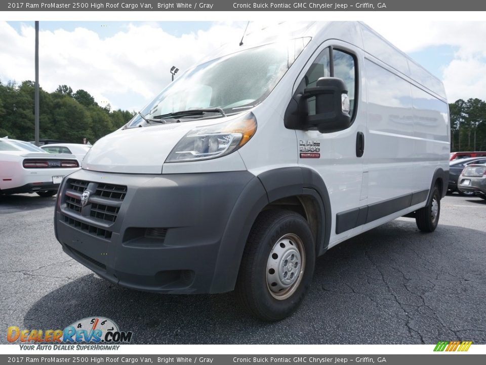 2017 Ram ProMaster 2500 High Roof Cargo Van Bright White / Gray Photo #3