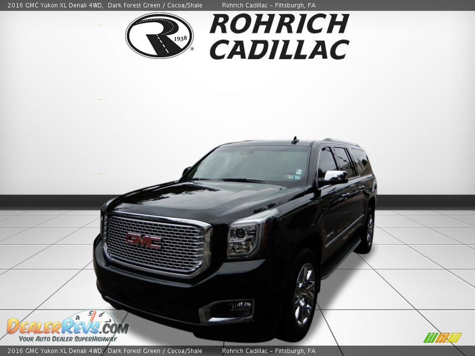 2016 GMC Yukon XL Denali 4WD Dark Forest Green / Cocoa/Shale Photo #1