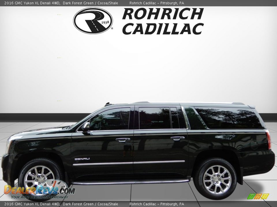 2016 GMC Yukon XL Denali 4WD Dark Forest Green / Cocoa/Shale Photo #2