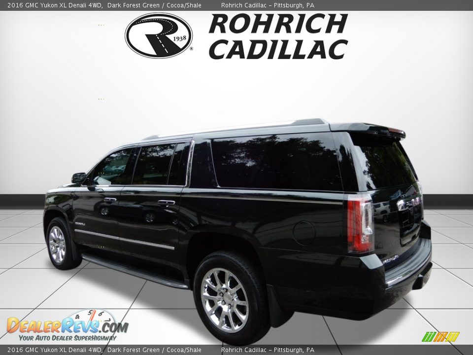 2016 GMC Yukon XL Denali 4WD Dark Forest Green / Cocoa/Shale Photo #3