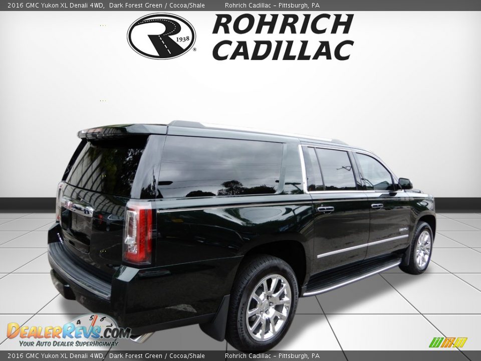 2016 GMC Yukon XL Denali 4WD Dark Forest Green / Cocoa/Shale Photo #5
