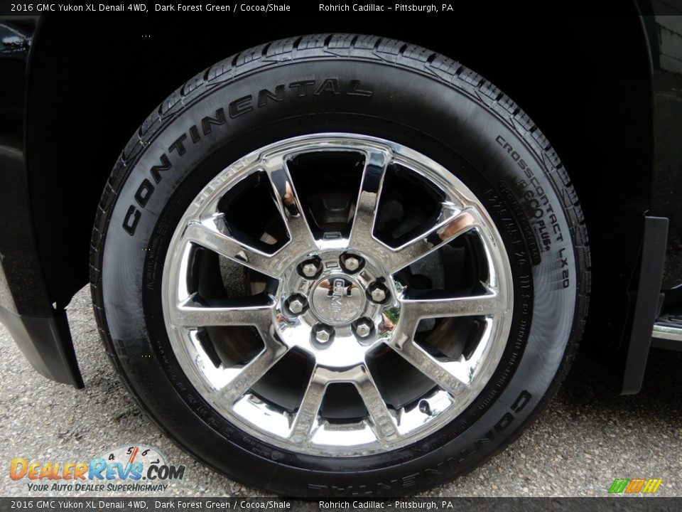 2016 GMC Yukon XL Denali 4WD Dark Forest Green / Cocoa/Shale Photo #9