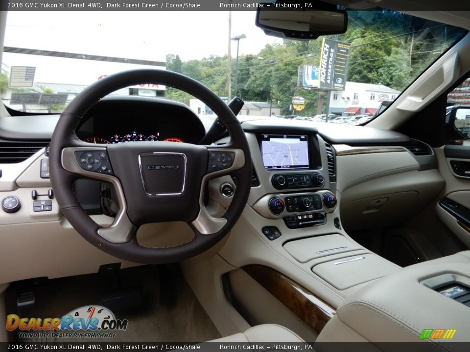 2016 GMC Yukon XL Denali 4WD Dark Forest Green / Cocoa/Shale Photo #13