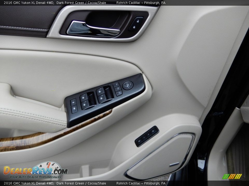 2016 GMC Yukon XL Denali 4WD Dark Forest Green / Cocoa/Shale Photo #17