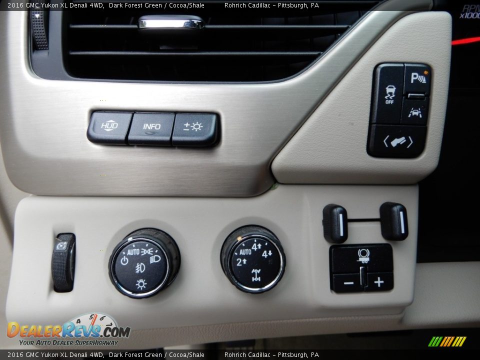 2016 GMC Yukon XL Denali 4WD Dark Forest Green / Cocoa/Shale Photo #21