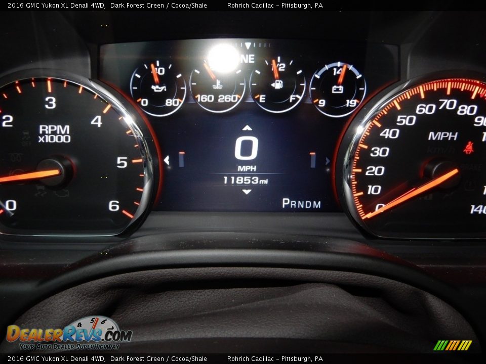 2016 GMC Yukon XL Denali 4WD Dark Forest Green / Cocoa/Shale Photo #25