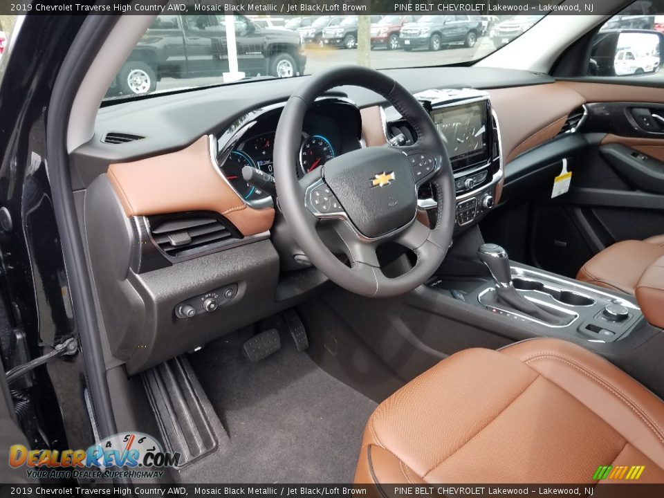 Jet Black/Loft Brown Interior - 2019 Chevrolet Traverse High Country AWD Photo #7