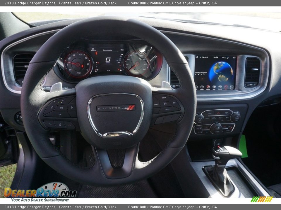 2018 Dodge Charger Daytona Granite Pearl / Brazen Gold/Black Photo #5