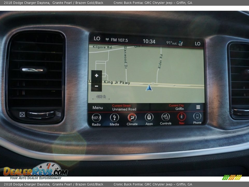 2018 Dodge Charger Daytona Granite Pearl / Brazen Gold/Black Photo #6