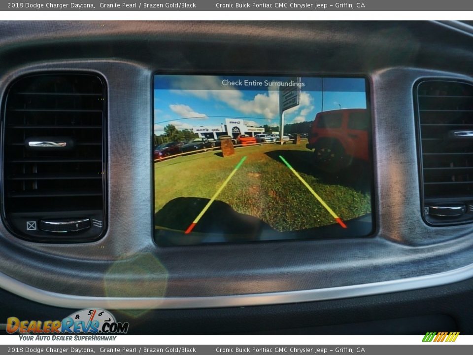 2018 Dodge Charger Daytona Granite Pearl / Brazen Gold/Black Photo #7