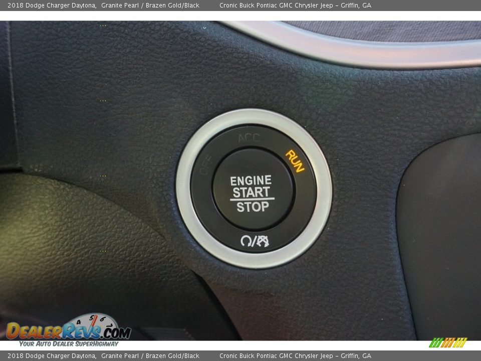 2018 Dodge Charger Daytona Granite Pearl / Brazen Gold/Black Photo #8
