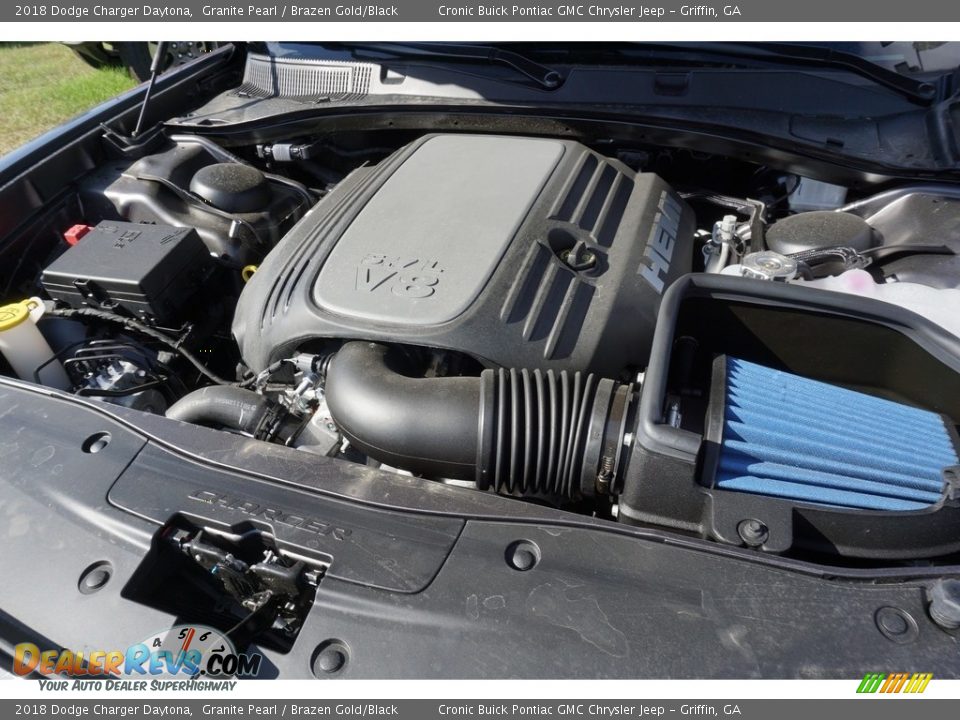 2018 Dodge Charger Daytona Granite Pearl / Brazen Gold/Black Photo #10