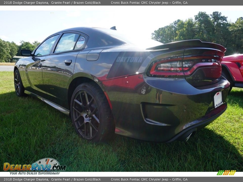 2018 Dodge Charger Daytona Granite Pearl / Brazen Gold/Black Photo #14