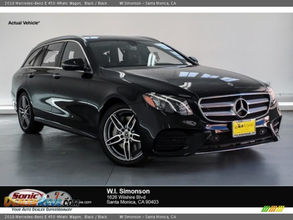 2019 Mercedes-Benz E 450 4Matic Wagon Black / Black Photo #1