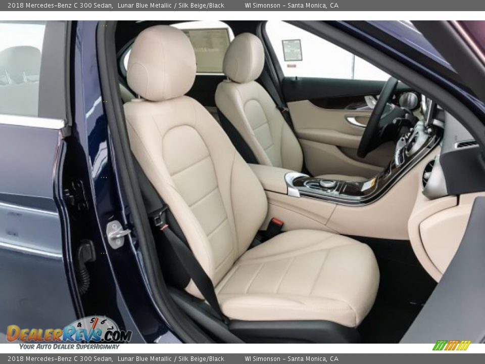 2018 Mercedes-Benz C 300 Sedan Lunar Blue Metallic / Silk Beige/Black Photo #5