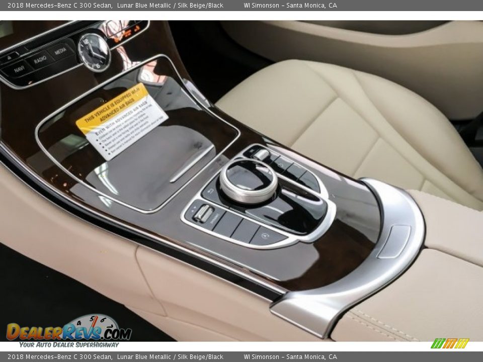 2018 Mercedes-Benz C 300 Sedan Lunar Blue Metallic / Silk Beige/Black Photo #7