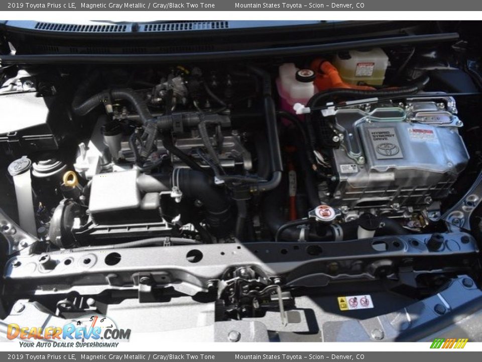2019 Toyota Prius c LE 1.5 Liter DOHC 16-Valve VVT-i 4 Cylinder Gasoline/Electric Hybrid Engine Photo #31