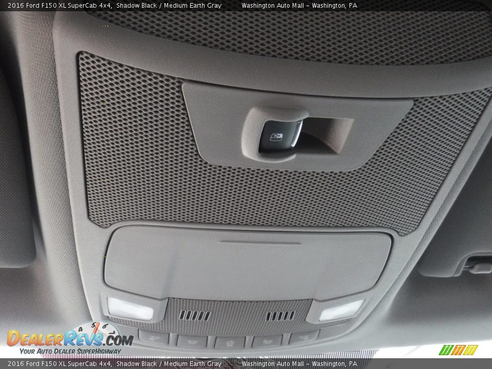 2016 Ford F150 XL SuperCab 4x4 Shadow Black / Medium Earth Gray Photo #19