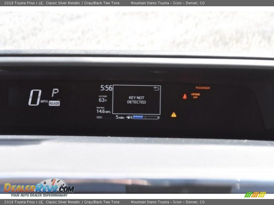 2019 Toyota Prius c LE Classic Silver Metallic / Gray/Black Two Tone Photo #27