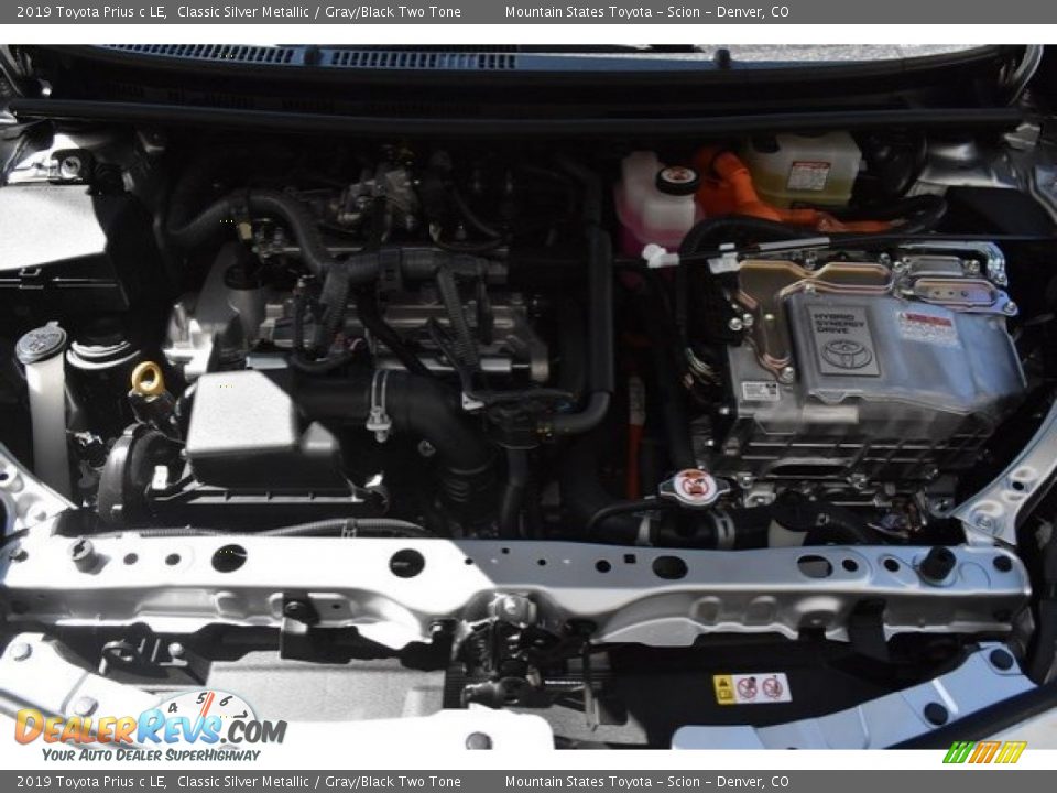2019 Toyota Prius c LE 1.5 Liter DOHC 16-Valve VVT-i 4 Cylinder Gasoline/Electric Hybrid Engine Photo #31