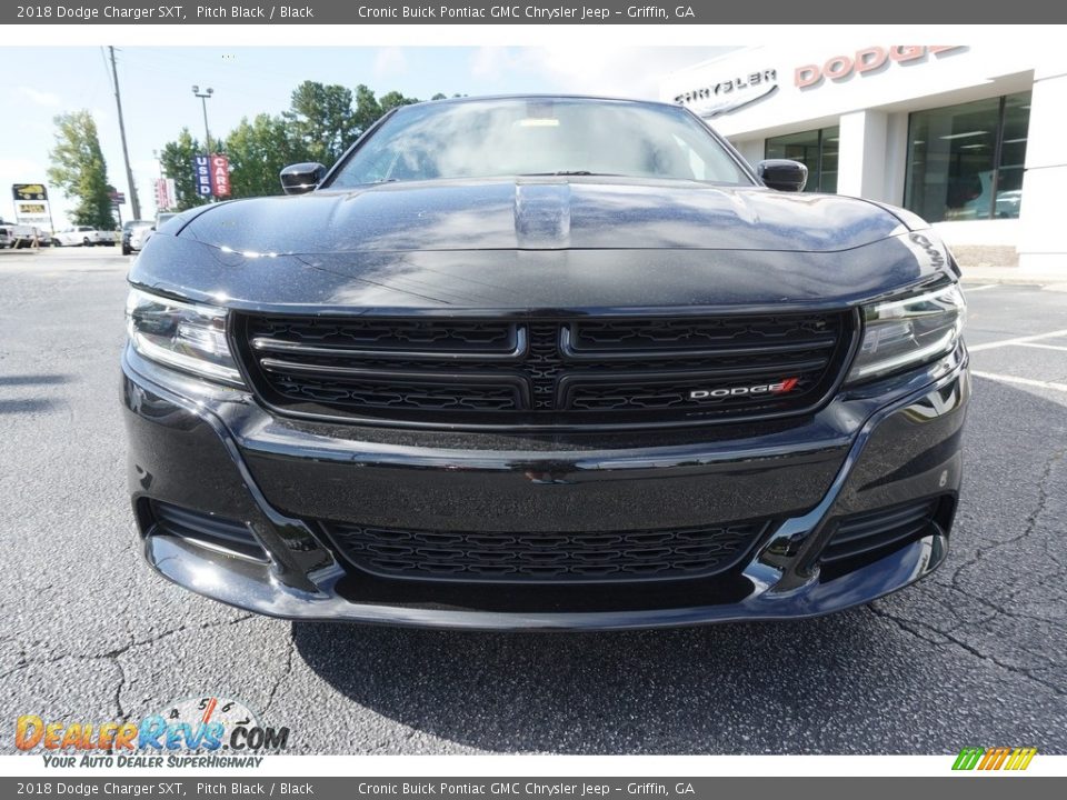 2018 Dodge Charger SXT Pitch Black / Black Photo #2