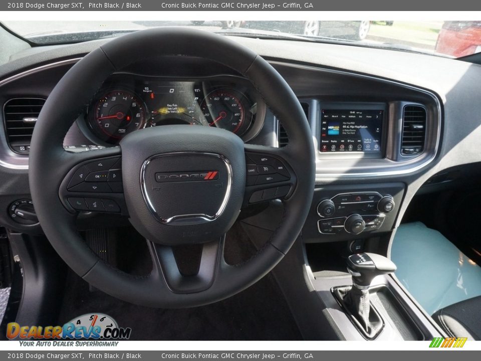 2018 Dodge Charger SXT Pitch Black / Black Photo #5