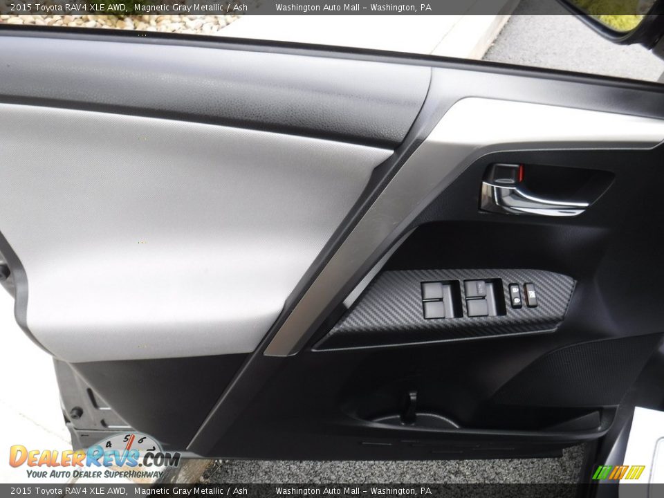 2015 Toyota RAV4 XLE AWD Magnetic Gray Metallic / Ash Photo #14