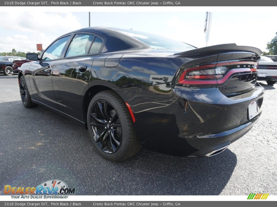 2018 Dodge Charger SXT Pitch Black / Black Photo #13