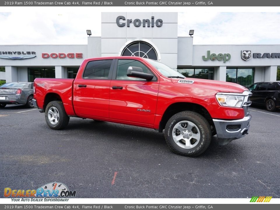 2019 Ram 1500 Tradesman Crew Cab 4x4 Flame Red / Black Photo #1