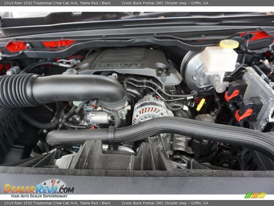 2019 Ram 1500 Tradesman Crew Cab 4x4 Flame Red / Black Photo #9