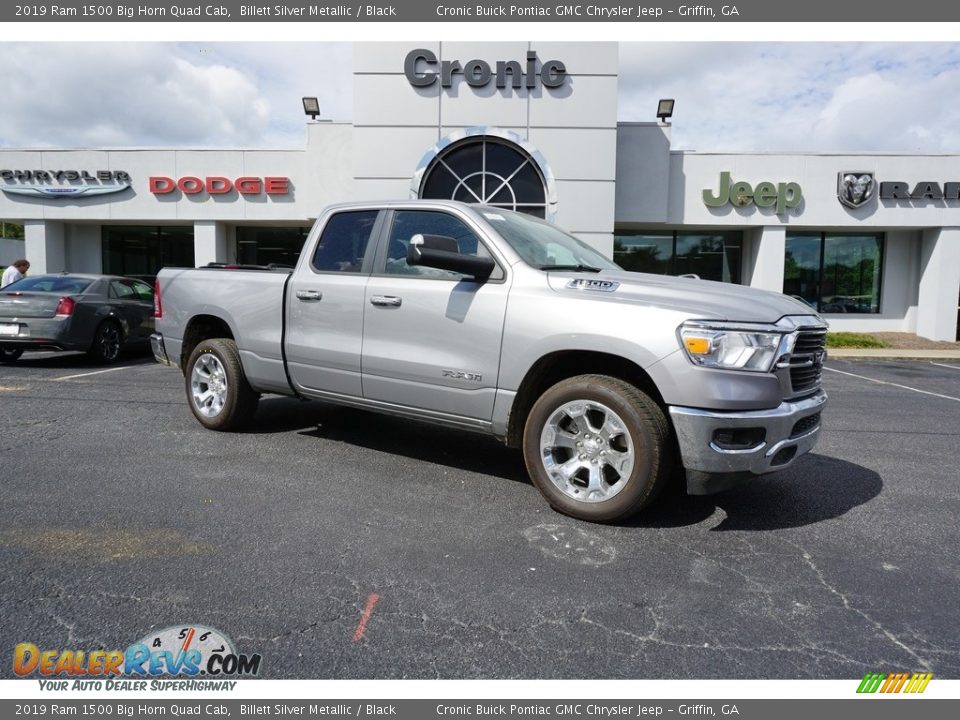 2019 Ram 1500 Big Horn Quad Cab Billett Silver Metallic / Black Photo #1