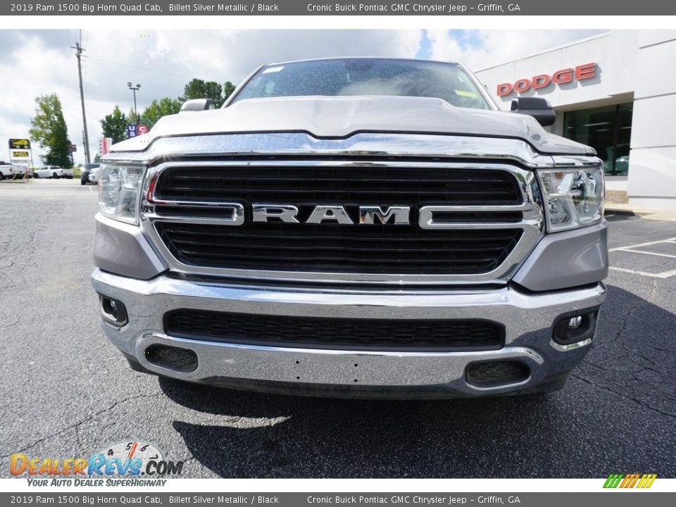 2019 Ram 1500 Big Horn Quad Cab Billett Silver Metallic / Black Photo #2
