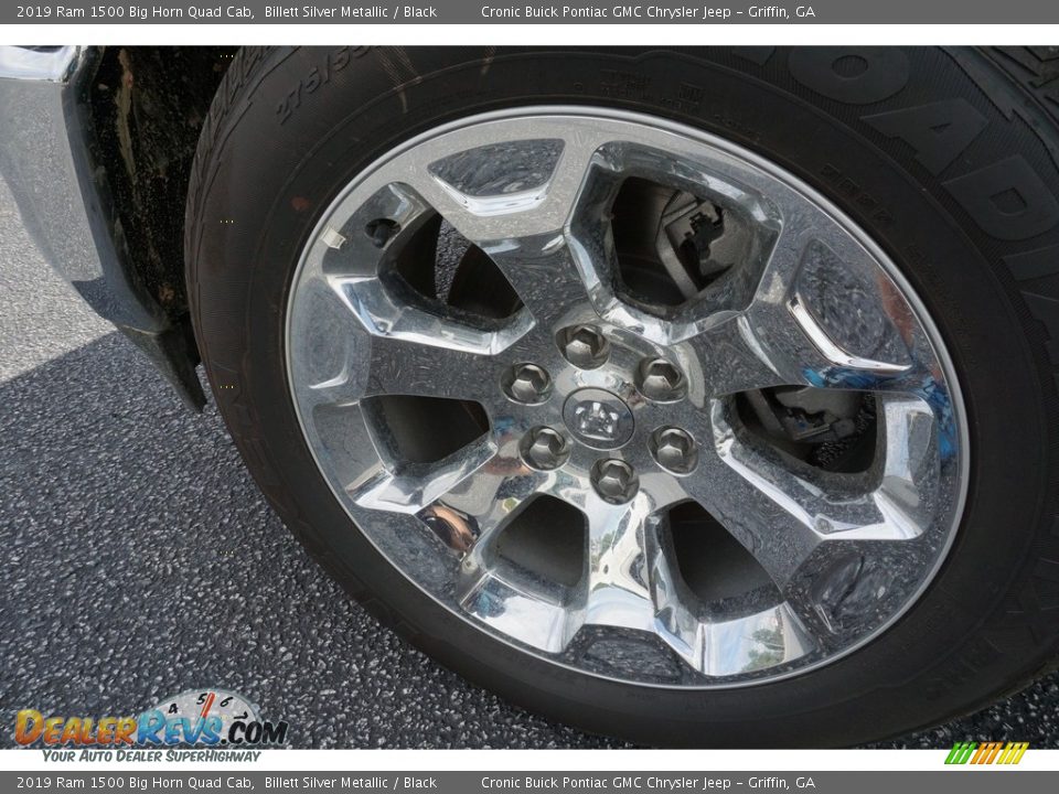 2019 Ram 1500 Big Horn Quad Cab Billett Silver Metallic / Black Photo #8