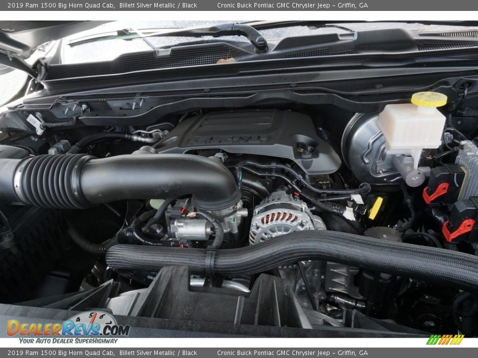 2019 Ram 1500 Big Horn Quad Cab Billett Silver Metallic / Black Photo #9