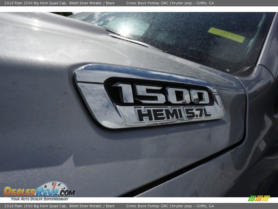 2019 Ram 1500 Big Horn Quad Cab Billett Silver Metallic / Black Photo #10