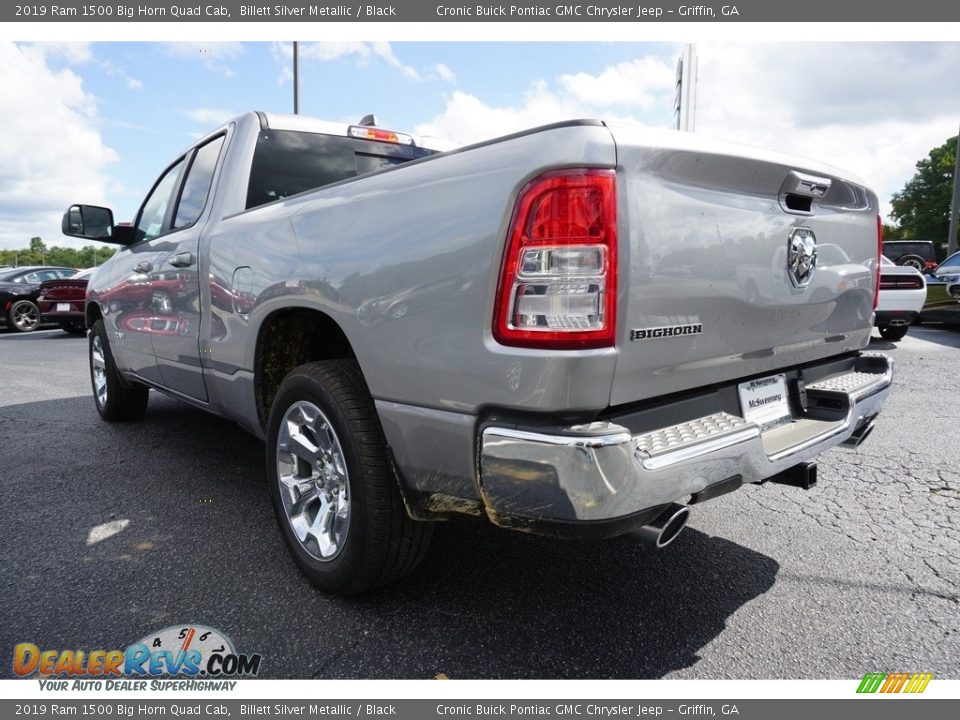 2019 Ram 1500 Big Horn Quad Cab Billett Silver Metallic / Black Photo #13