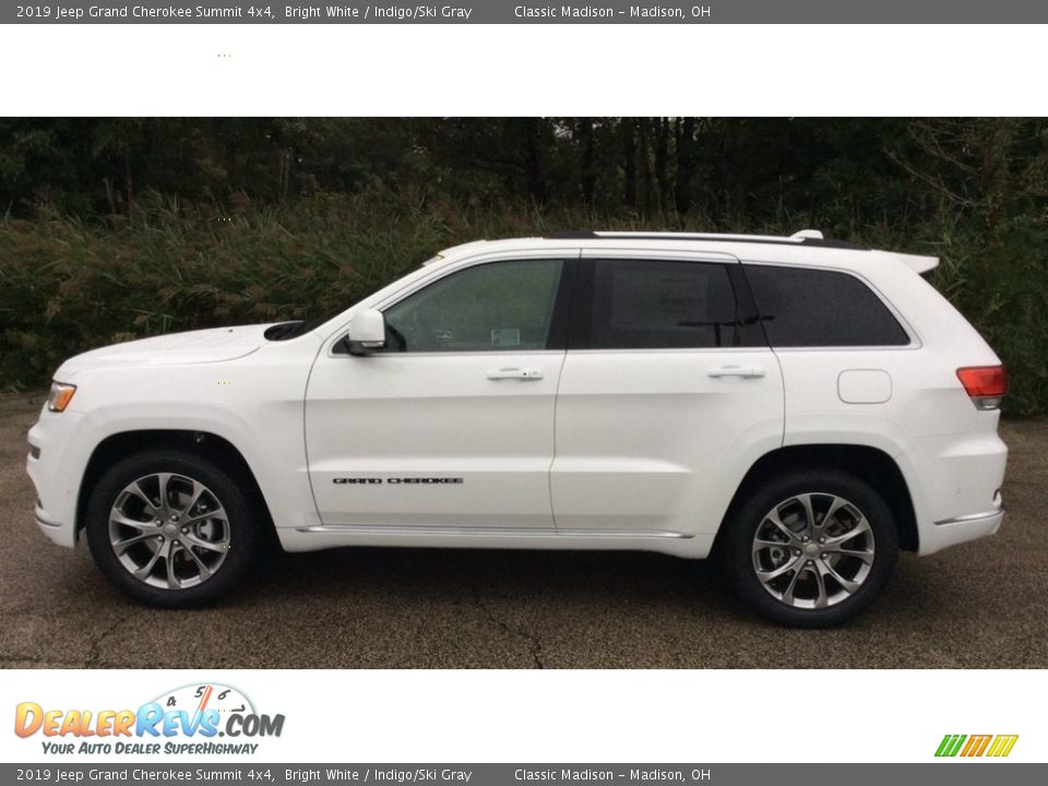 2019 Jeep Grand Cherokee Summit 4x4 Bright White / Indigo/Ski Gray Photo #3