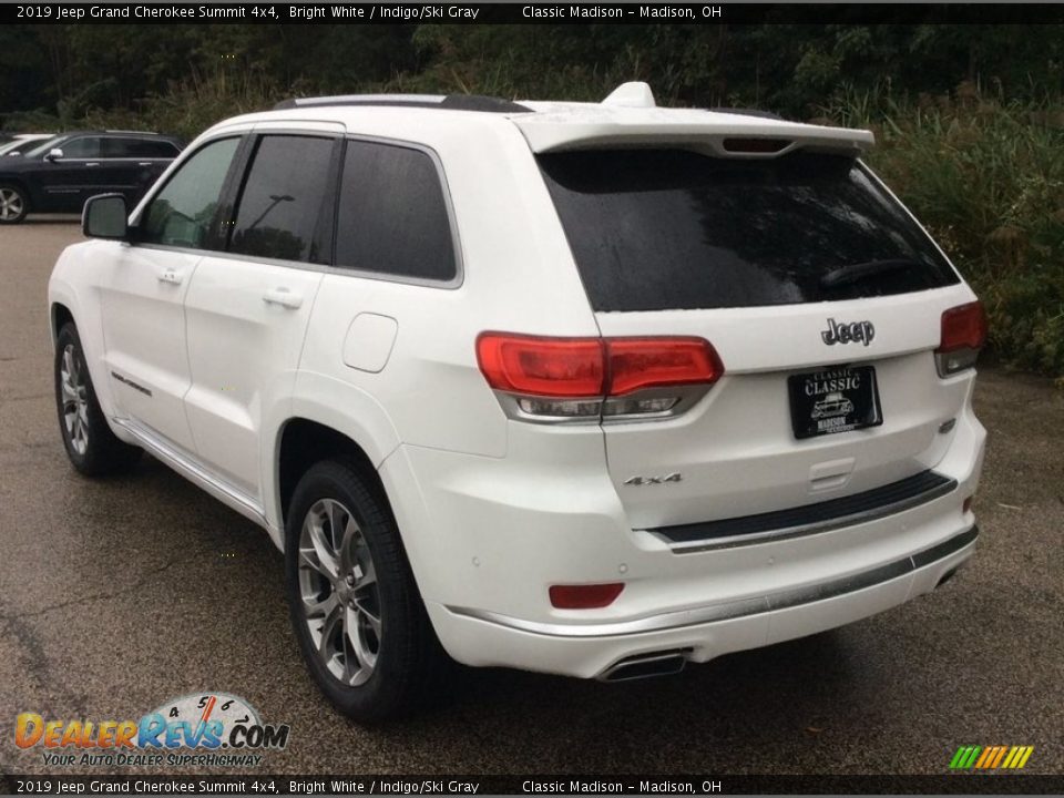 2019 Jeep Grand Cherokee Summit 4x4 Bright White / Indigo/Ski Gray Photo #4