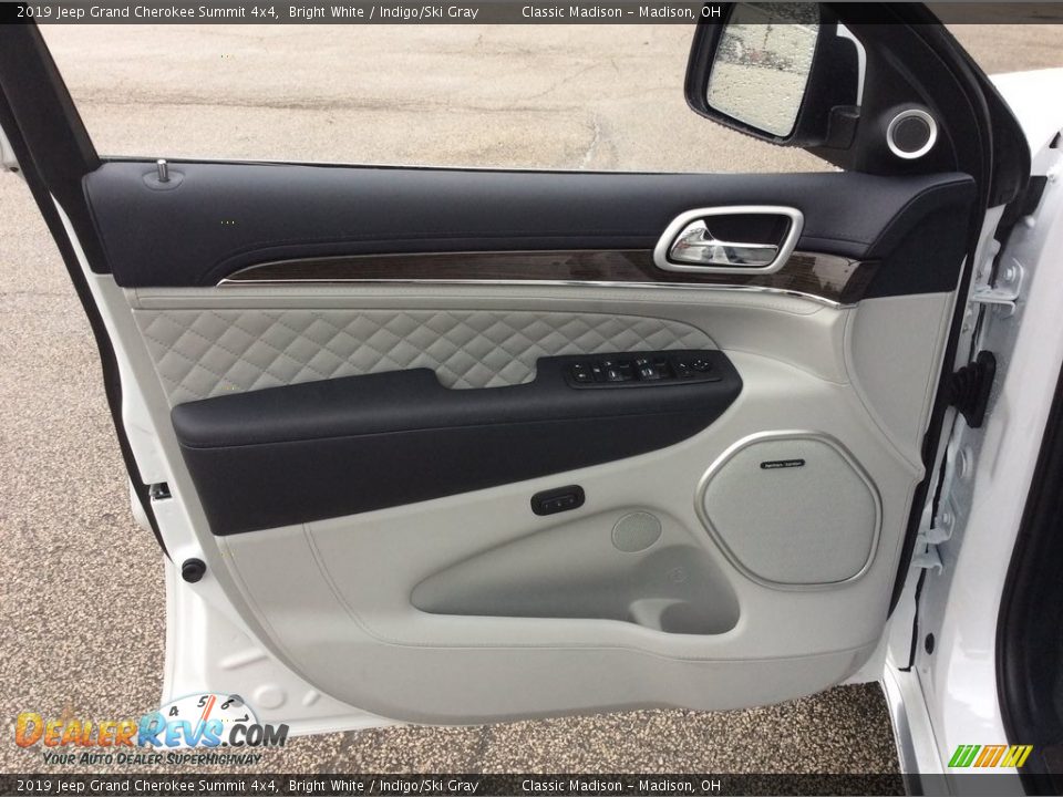 2019 Jeep Grand Cherokee Summit 4x4 Bright White / Indigo/Ski Gray Photo #8