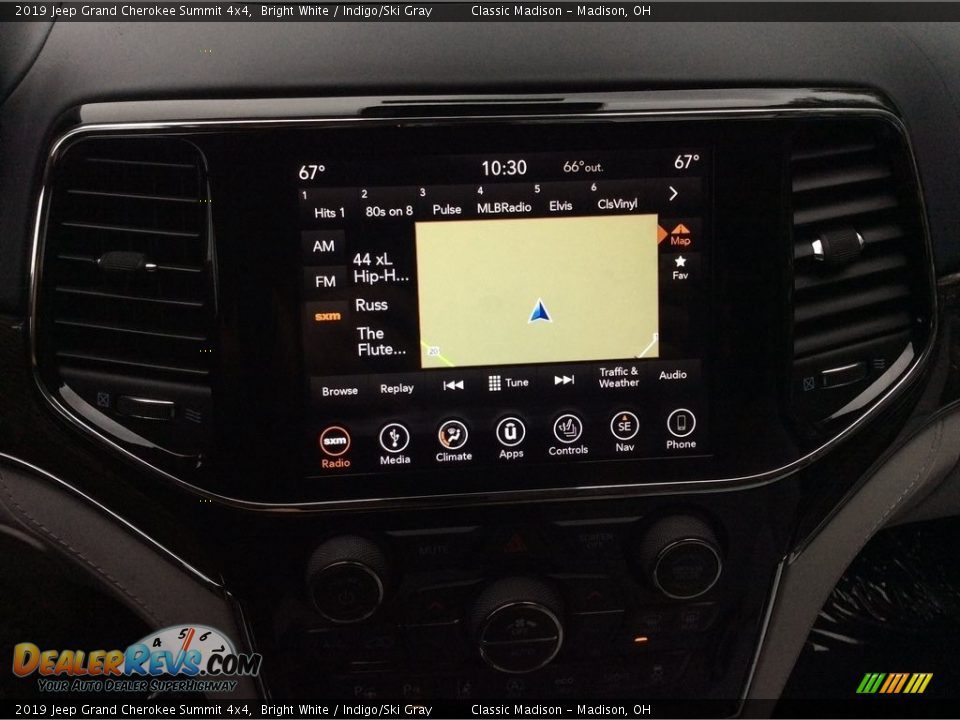 2019 Jeep Grand Cherokee Summit 4x4 Bright White / Indigo/Ski Gray Photo #14