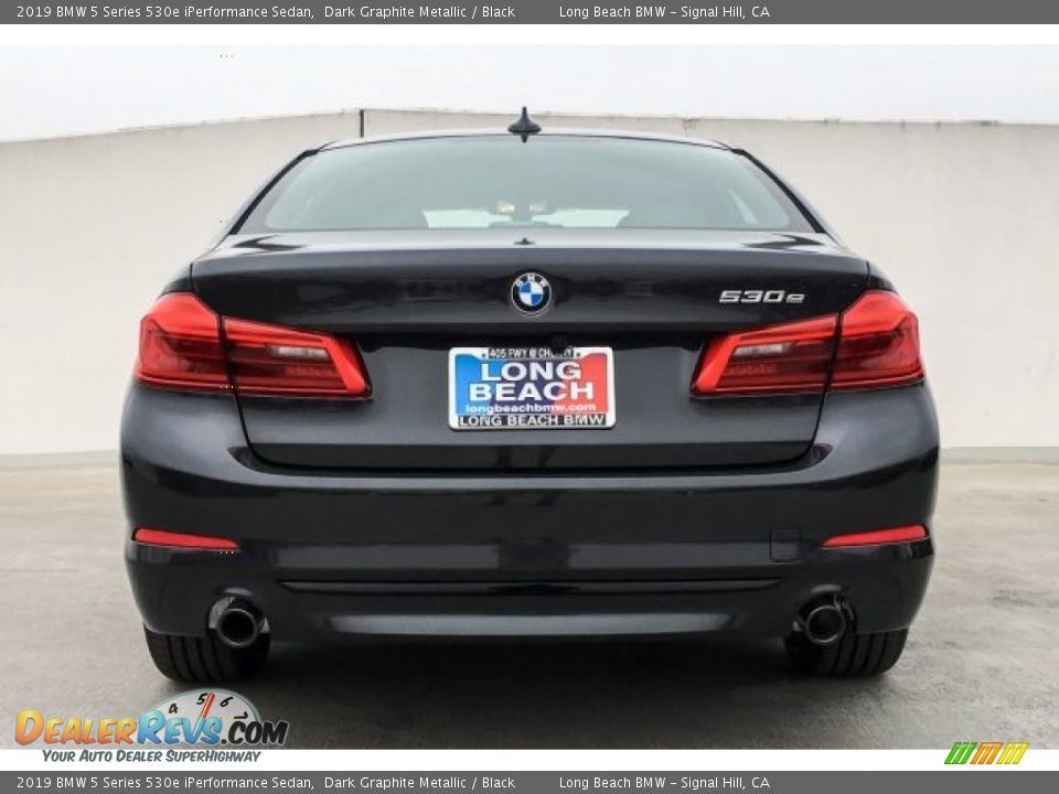 2019 BMW 5 Series 530e iPerformance Sedan Dark Graphite Metallic / Black Photo #3