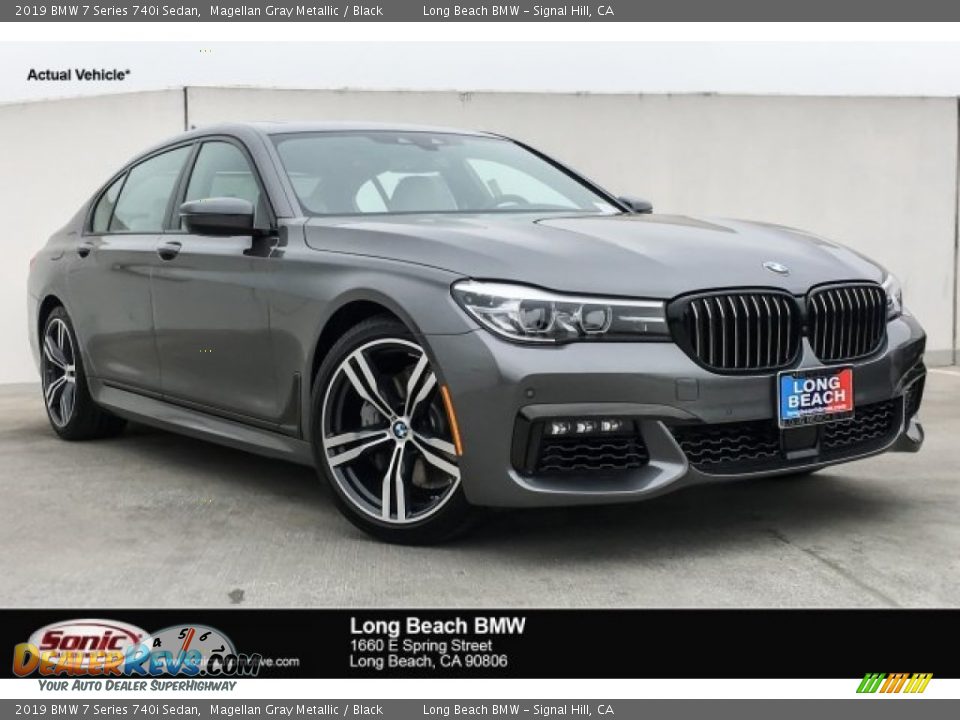 2019 BMW 7 Series 740i Sedan Magellan Gray Metallic / Black Photo #1