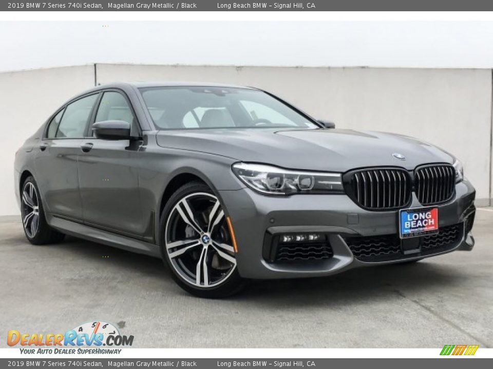 2019 BMW 7 Series 740i Sedan Magellan Gray Metallic / Black Photo #12