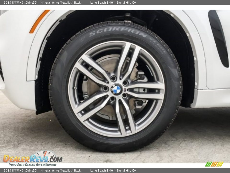 2019 BMW X6 sDrive35i Mineral White Metallic / Black Photo #9