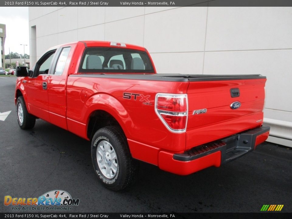 2013 Ford F150 XL SuperCab 4x4 Race Red / Steel Gray Photo #3