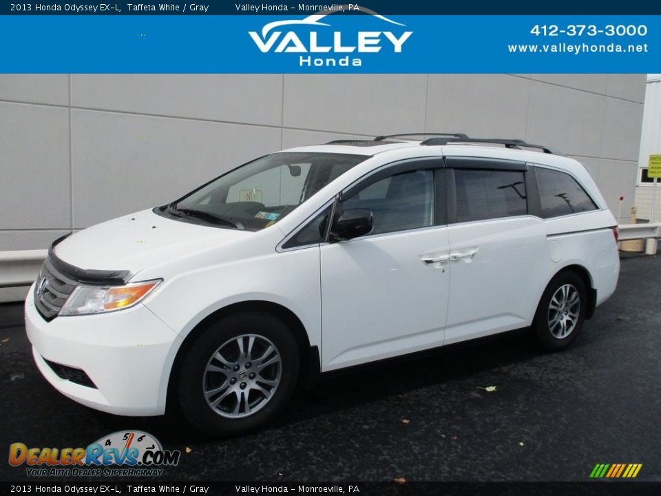 2013 Honda Odyssey EX-L Taffeta White / Gray Photo #1