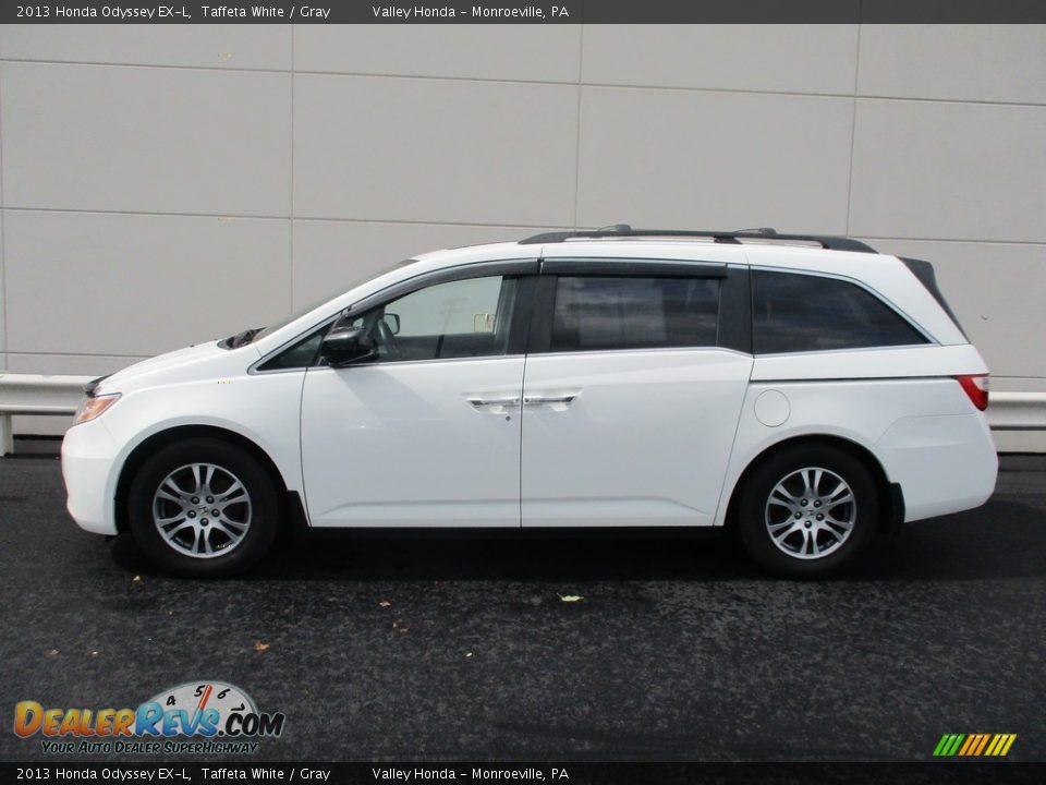 2013 Honda Odyssey EX-L Taffeta White / Gray Photo #2